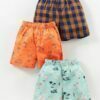 Babyhug Woven Boxers All Over Print Pack of 3 - Multicolor