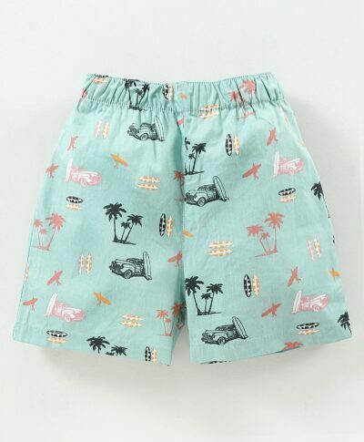 Babyhug Woven Boxers All Over Print Pack of 3 - Multicolor - Image 4