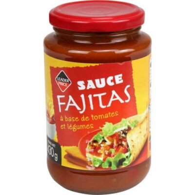 0039598 leader price sauce fajita bocal 430g 510