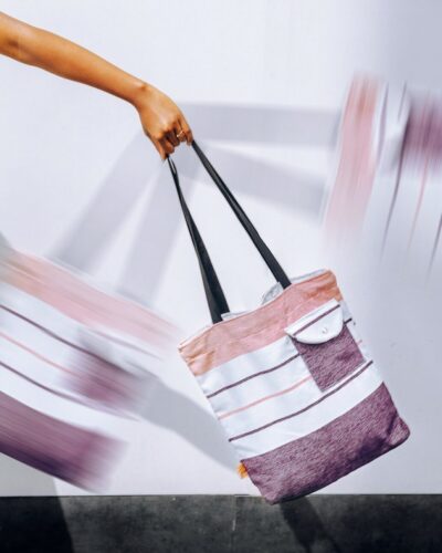 Adora Tote ( Pink, White, Mauve)