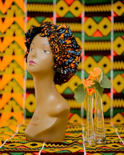 Nzuli Collection Kitenge Satin Bonnets