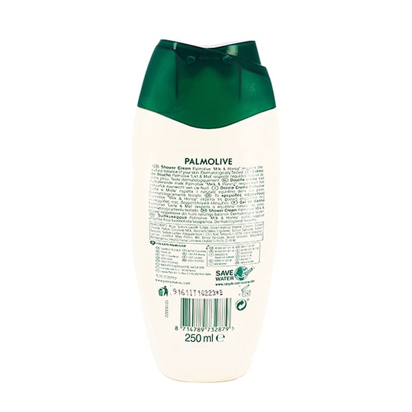 PALMOLIVE MILK & HONEY SHOWER GEL 250ML - Image 2