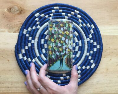 iPhone Case - Lovers series III - African art - Original painting by Kenneth Nkusi (acrylics on canvas) - iPhone 7/7+/8/8+/X