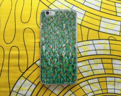 iPhone Case - Love Birds Series III - African art - Original painting by Kenneth Nkusi (acrylics on canvas) - 7/7+/8/8+/X