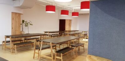 Dining Table with Bench for Cafeterias